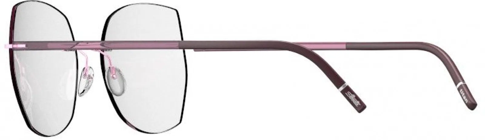 Silhouette The Wave Color Groove Demo Rimless 5567 Eyeglasses - view 56